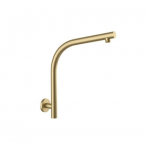 Lucid Brushed Gold Round Wall Shower Arm